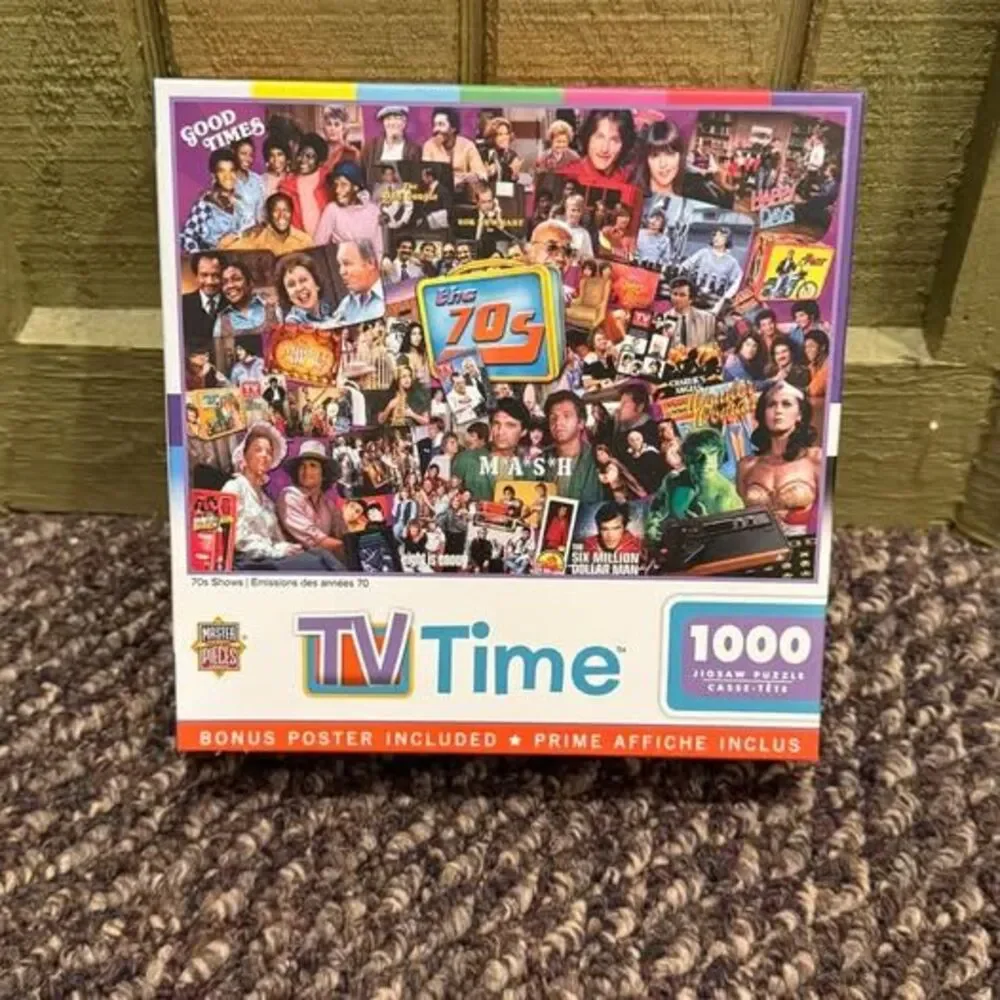 MasterPieces TV Time 70s Shows 1000 Piece Jigsaw Puzzle